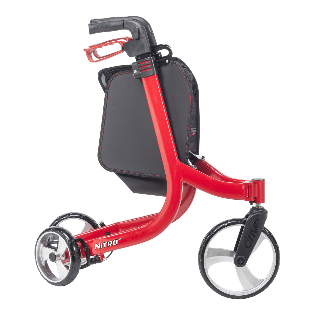 Lightweight 3-Wheel Nitro Aluminum Rollator